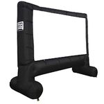 EasyGoProducts 14' Inflatable Mega Movie Screen - Canvas Projection Screen for Outdoor Parties - Movie Cinema is Guaranteed to Thrill and Excite. Includes Inflation fan, Tie-Downs and Storage bag