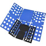 T Shirt Folder Folding Board Shirt Folding Board Shirt Folder Clothes Folding Board Laundry Organizer Easy and Fast for Kid and Adult(Blue&Black)