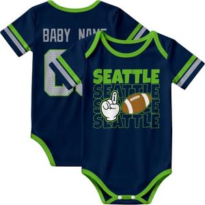 KREDE Seattle Baby Clothes Custom Name Bodysuit for Baby Boy Gifts