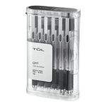 TUL GL1 Gel Pen Retractable Needle Point Fine 0.5mm, Black 12pk by TUL