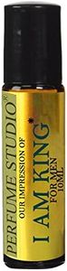 Perfume Studio Premium IMPRESSION Oil for Men Compatible with I'm King, 100% Pure, No Alcohol Oil VERSION; 10ml Glass Roll on Bottle.