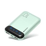 Power Bank 10000mAh Mobile Phone Portable Charger External Battery Pack with 2 USB 2.4 A Outputs and USB C Input & Output Compatible with Huawei iPhone 15 12 X iPad Samsung Galaxy S20 Android Tablet