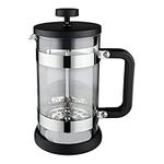 Café Olé LM-06C Moderno 600 ml Cafetière French Press Coffee Maker, 5-Cup, Black / Silver