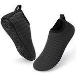 ENSTORE Water Shoes,Men/Women Quick Drying Shoes,Summer Outdoor Sports Soft Socks,Yoga Windsurfing Beach Volleyball (Black)