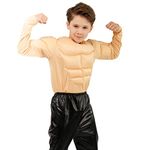 DSPLAY Boys Strong Muscle Shirt Costume (10-12Y)