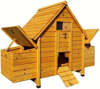 Cocoon 6002N Compact Chicken Coop – Wooden Hen House with 4 Nesting Boxes, Pull-Out Tray & Secure Access – Ideal for 4–6 Birds