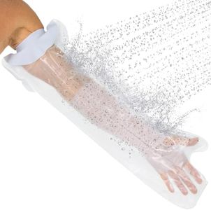 Vive Waterproof Cast Cover Arm Adult - Waterproof Bag for Adults - Sleeve Protector Bandage for Bath - Water Resistant Reusable Dry Bag Sleeve for Broken Hand and Wrist Protection - Universal Seal