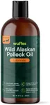 Wuffes Wild Alaskan Pollock Oil for Dogs - Natural EPA & DHA Fatty Acids, Omega 3 for Canines, Supports Healthy Skin and Coat, Joint Nutrition, and Immune System - 100% Pure Fish Oil for Pets - 8 Oz