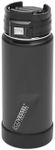 EcoVessel PERK Trimax Vacuum Insulated Stainless Steel Travel Bottle for Coffee & Tea with Push Button Locking Top Coffee Tumbler Travel Mug – 16oz (Black Shadow)