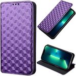 BELLA BEAR HTC U23/U23 Pro Phone Case, Magnetic Flip Leather Wallet Case, Kickstand Case, Shockproof Protective Cover for HTC U23/U23 Pro Purple