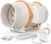 ONVEAN 4 Inch Inline Duct Fan, Quiet Exhaust Ventilation Fan for Bathroom, Kitchen, Basement, Grow Tent 4E214A-C