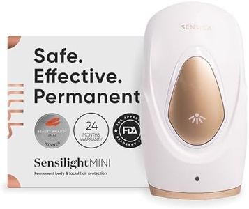 Sensica 'Sensilight Mini' IPL Laser Hair Removal Device | Award Winning Laser Hair Remover for Fast, Permanent Results | Professional Salon Smooth Skin at Home | Body, Legs, Armpits, Bikini, Face