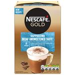 Nescafe Gold Decaf Cappuccino Unsweetened Coffee, 120 g