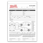 3 Part Vehicle Transport Bill of Lading Form