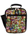 Super Mario Bros Boy's Girl's Soft Insulated School Lunch Box (Multicolor, One Size)