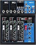 4 Channel Live Studio Stereo Audio Mixer Sound Mixing Mixer Console with USB Interface