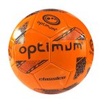 Optimum Classico All-Weather Football Ball - Stylish, Soft-Touch PVC, Even Pressure, Ideal for Training & Matches, Suitable for All Grounds - ORANGE - SIZE 5