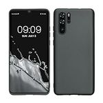 kwmobile Case Compatible with Huawei P30 Pro Case - Soft Slim Metallic TPU Silicone Cover - Metallic Grey