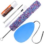 Flute Care Cleaner Kit with Cork Grease,Multifunctional Cleaning Brush, Cotton Cleaning Brush, Swab and Screw, Niantime Flute Cleaning Kit for Base Maintenance