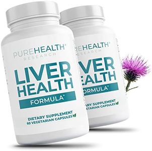 Liver Health Detox and Cleanse Supplement for Fatty Liver - Healthy Liver Blend with Artichoke Extract, Milk Thistle and Dandelion - Liver Support Support Supplements for Women & Men - 2 Bottles