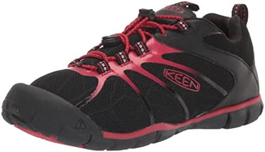 KEEN Chandler 2 CNX, Scarpe da Ginnastica, Unisex - Bambini e ragazzi, Black/Red Carpet, 23 EU