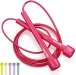 SPORTBIT Adjustable Jump Rope for Fitness - Jumping Rope for Women, Men. Skipping Rope for Workout, Boxing, Exercise. Speed Jump Rope for Adults (Magenta)