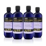Baylis & Harding Goodness Sleep Lavender & Bergamot Sleep Body Wash, 500ml (Pack of 4) - Vegan Friendly