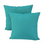 Outdoor Pillows for Patio Furniture, Outdoor Pillows Set of 2 with Inserts Included, Waterproof Outdoor Throw Pillow Covers with Inners 18x18 inch Outside, Outdoor Decorative Pillow Cases