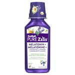 Vicks ZzzQuil Pure Zzzs Melatonin Liquid, Sleep Aid, Liquid Melatonin 2mg, with Chamomile & Lavender, Fall Asleep Faster, Melatonin Sleep Aids for Adults, Berry Flavoured, 354 mL
