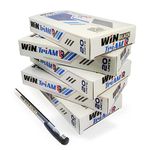 WIN Triam TR Ball Pens | 100 Black Ink Pens | Transparent Lightweight Body Design | 0.7mm Tip for Smooth Flow of Ink | Non-Refillable Use and Throw Pens | For One Time Use