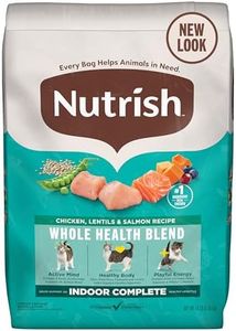 Nutrish Indoor Complete Chicken, Lentils & Salmon Recipe Dry Cat Food 14 lb. Bag, Packaging May Vary (Rachael Ray)