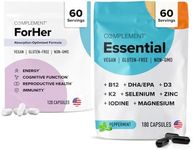 Complement ForHer Essential Multivitamin System for Women (2 Month Supply) Hormone Balance for Women, Longevity, Energy, Immune and Brain Health