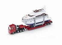 siku 1849, Heavy Load Transporter with Yacht, 1:87, Metal/Plastic, Multicolour, Rubber tyres