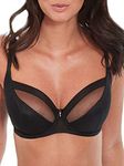 Pour Moi? Women's Viva Luxe Underwired Everyday Bra, Black (Black), 40DD UK