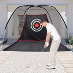 Kapler Golf Nets 10x7FT Garden Golf Practice Nets with Target Portable Golf Driving Hitting Net for Indoor Outdoor Training