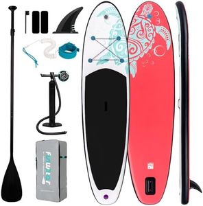 FunWater Inflatable Stand Up Paddle Board with Premium SUP Paddleboard Accessories, Anti-Slip EVA Deck, Paddle Boards for Adults & Youth of All Skill Levels