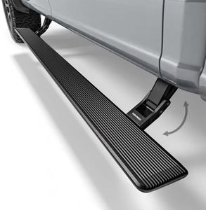 WOLFBOX Power Running Boards for 2015-2020 F150/F250/350/F450/F550, Automatic Electric Retractable Side Steps with LED Lights, Plug-N-Play Waterproof Motor