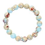 Zoey Sally Shoushan Stone Bracelet for Women- Anxiety Bracelet, Healing Bracelets for Women, Crystals and Healing Stones, Bead Bracelet, Chakra Beaded Bracelets, Stress Relief Gifts for Women, 7