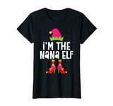 I'm The Nana Elf T-Shirt Matching Elf Nana Christmas Shirt T-Shirt