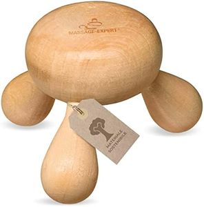 MASSAGE-EXPERT Massaggiatore manuale in legno per massaggi singoli o di coppia per rilassare schiena, collo, braccia e gambe, massima igiene grazie alla superficie resistente agli oli