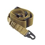 2 Point Sling, Two Point Sling Outdoor Equipment Adjustable Strap Quick Release (Khaki)