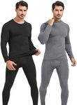 UNIQUEBLLA Long Johns Thermal Underwear Set for Men Thermal Base Layer Cold Weather Bottom Top