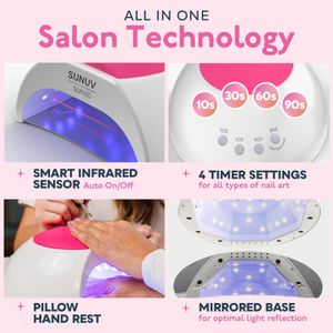 SUNUV UV Nail Lamp – Professional Gel Polish Curing Light