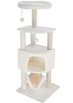 HUITREE 45in Cat Tree Tower with Bi