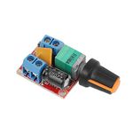 WINGONEER DC Motor Speed Control Driver Board 3V-35V 5A PWM Controller Stepless DC 3V 6V 12V 24V 35V Variable Voltage Regulator Dimmer Governor Switching Build with LED Indicator and Switch Function