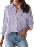 AISEW Womens Button Down Shirts Str