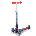 Micro Scooters | Mini Micro Deluxe Foldable Children's Scooter | Handlebar Adjustable | Lightweight | 2-5yrs | Boys & Girls | Navy