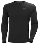 Helly Hansen Men's Lifa Active Crew Ls T-Shirt, Black, Medium