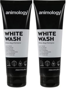 Animology White Wash White Dog Shampoo, 250ml (Pack of 2)