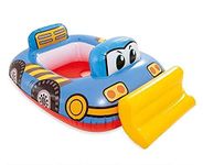 ADJD Swimming Rider Kiddie Floats Construction Truck JCB Inflatable Swimming Safety Tube Swim Water Ring Tube Boat for Kids (3-4 Years), (86cm X 58cm)